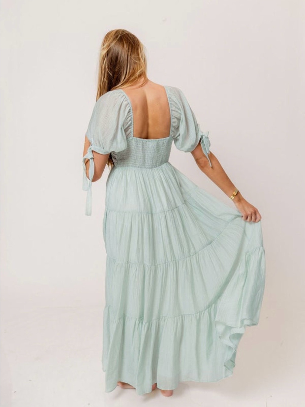 Worth Collective Grayson Dress - Mint - Bump Friendly - Picture 2 of 7